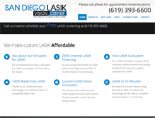 Tablet Screenshot of lasiksandiegoeye.com
